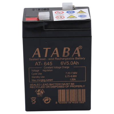 Ataba AT-645 6V 5Ah Akü - 1