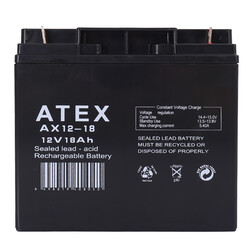 Atex AX12-18 12V 18Ah Akü - Thumbnail