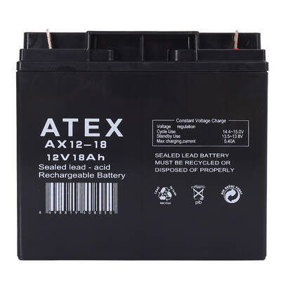 Atex AX12-18 12V 18Ah Akü - 1