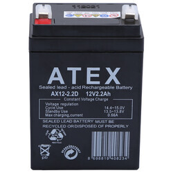 Atex AX12-2.2 12V 2.2Ah Dik Akü - Thumbnail