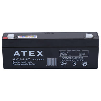 Atex AX12-2.2 12V 2.2Ah Yatay Akü - 1
