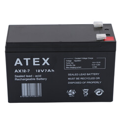 Atex AX12-7 12V 7Ah Akü - Thumbnail