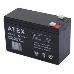 Atex AX12-7 12V 7Ah Akü - Thumbnail