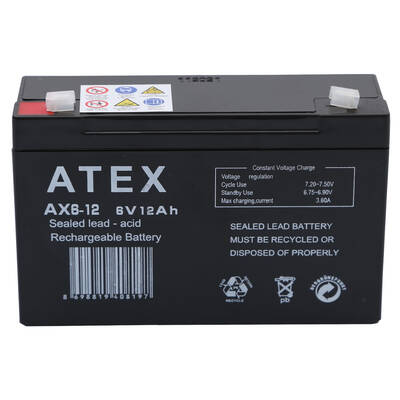 Atex AX6-12 6V 12Ah Akü - 1