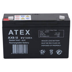 Atex AX6-12 6V 12Ah Akü - 4