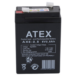 Atex AX6-2.8 6V 2.8Ah Akü - Thumbnail