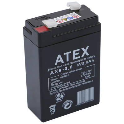Atex AX6-2.8 6V 2.8Ah Akü - 2