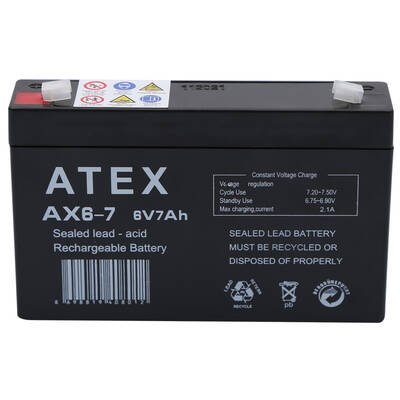 Atex AX6-7 6V 7Ah Akü - 1