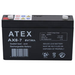 Atex AX6-7 6V 7Ah Akü - 4