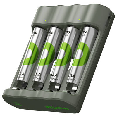 GP B441 USB Pil Şarj Cihazı 4 Adet 950mAh AAA İnce Pilli Set - 3