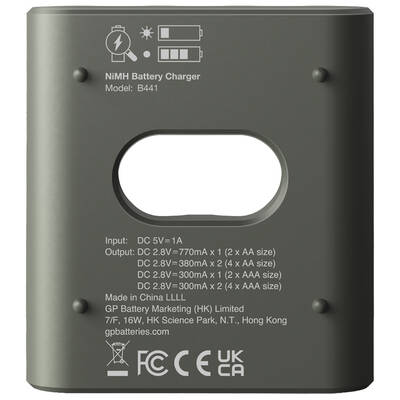 GP B441 USB Pilsiz Şarj Cihazı (AA-AAA için) - 4