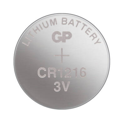 GP Batteries Cr1216 1216 Boy Lityum Düğme Pil, 3 Volt, 5'li Kart - 2