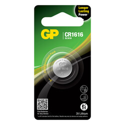 GP Batteries Cr1616 1616 Boy Lityum Düğme Pil, 3 Volt, Tekli Kart - Thumbnail