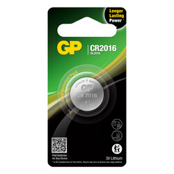 GP Batteries Cr2016 2016 Boy Lityum Düğme Pil, 3 Volt, Tekli Kart - Thumbnail