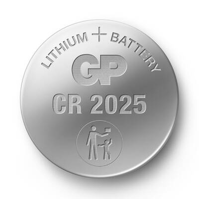 GP Batteries Cr2025 2025 Boy Lityum Düğme Pil, 3 Volt, 20'li Kart - 2