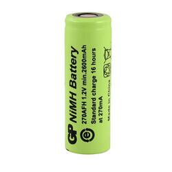 GP Batteries GP 2600 Mah Düz Kafa Şarjlı Endüstriyel AA Kalem Pil 270AFH 1 Adet - Thumbnail