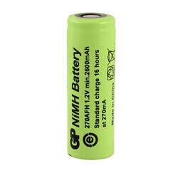 GP Batteries GP 2600 Mah Düz Kafa Şarjlı Endüstriyel AA Kalem Pil 270AFH 1 Adet - 2