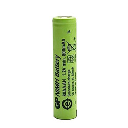 GP Batteries GP 800 Mah Düz Kafa Şarjlı Endüstriyel AAA İnce Kalem Pil 80AAAH 1 Adet - Thumbnail