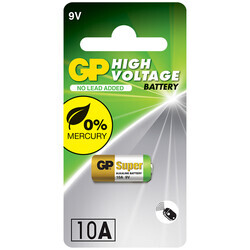 GP Batteries GP10A Süper Alkalin 10A Boy Pil, 9 Volt, Tekli Kart - Thumbnail