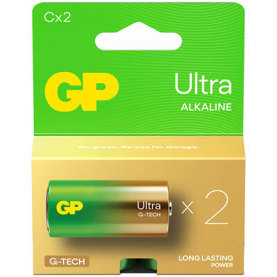 G-TECH Ultra Alkalin Orta LR14 - C Boy 1.5V Pil 2'li Kart - 1