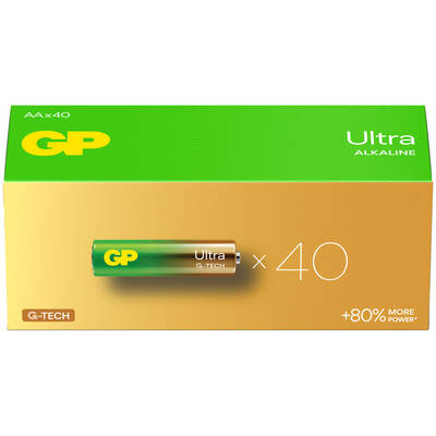 G-TECH Ultra Alkalin Kalem LR6 - AA Boy 1.5V Pil 40'lı Kutu - 1