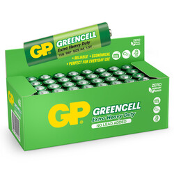 GP Batteries GP15G Greencell R6P/1215/AA Kalem Pil, 1.5 Volt, 40'lı Kutu - Thumbnail