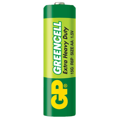 GP Batteries GP15G Greencell R6P/1215/AA Kalem Pil, 1.5 Volt, 40'lı Kutu - 2