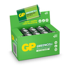 GP Batteries GP1604G Greencell 6F22/1222/9V Pil, 9 Volt, 10'lu Kutu - Thumbnail