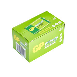 GP Batteries GP1604G Greencell 6F22/1222/9V Pil, 9 Volt, 10'lu Kutu - Thumbnail