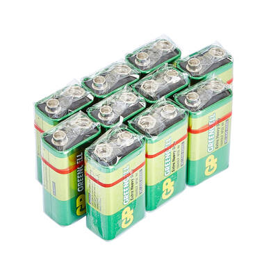 GP Batteries GP1604G Greencell 6F22/1222/9V Pil, 9 Volt, 10'lu Kutu - 4