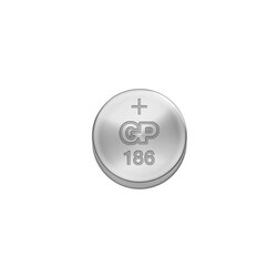 GP Batteries GP186 LR43/186/V12Ga Boy Alkalin Düğme Pil, 1.5 Volt, 5'li Kart - Thumbnail