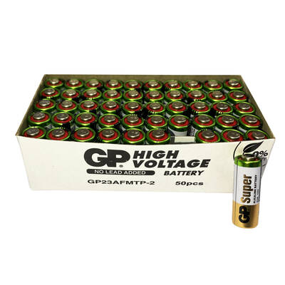 GP Batteries GP23A Süper Alkalin 23A/Mn21/V23Ga Boy Pil, 12 Volt, 50 Adet Açık Ambalaj - 1