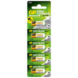 GP Batteries GP23A Süper Alkalin 23A/MN21/V23GA Boy Pil, 12 Volt, 5'li Kart - 3