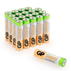 GP Batteries GP24A Süper Alkalin LR03/E92/AAA İnce Kalem Pil, 1.5 Volt, 20'li Paket - Thumbnail