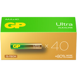 G-TECH Ultra Alkalin İnce LR03 - AAA Boy 1.5V Pil 40'lı Kutu - Thumbnail