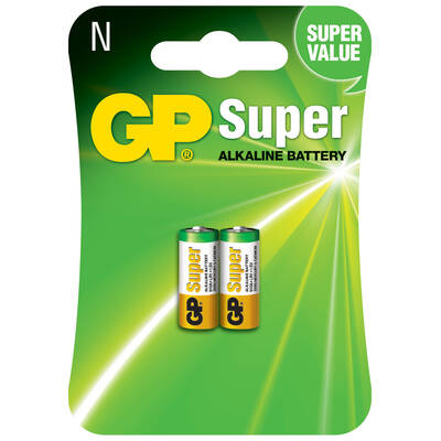 GP Batteries GP910A Süper Alkalin LR1/N/910A Boy Yarım Kalem Pil, 1.5 Volt, 2'li Kart - 1