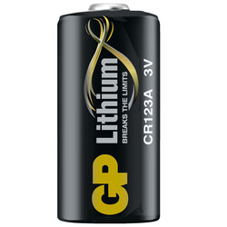 GP Batteries GPCr123A Dl123A/Cr123A Boy Lityum Pil, 3 Volt, Tekli Kart - Thumbnail