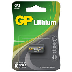 GP Batteries GPCr2 DlCr2/Cr2, Boy Lityum Pil, 3 Volt, Tekli Kart - Thumbnail
