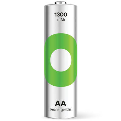 GP Batteries ReCyko 1300mAh AA Kalem Ni-Mh Şarjlı Pil, 1.2 Volt, 4'lü Kart - 3