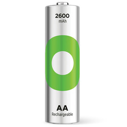 GP Batteries ReCyko 2700 AA Kalem Ni-MH Şarjlı Pil, 1.2 Volt, 4'lü Kart - Thumbnail