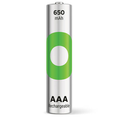 GP Batteries ReCyko 650mAh AAA İnce Kalem Ni-Mh Şarjlı Pil, 1.2 Volt, 4'lü Kart - 3