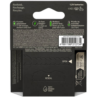GP Batteries ReCyko Pro 2000mAh AA Kalem Ni-Mh Şarjlı Pil, 1.2 Volt, 4'lü Kart - 2