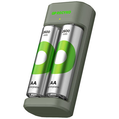 GP E221 USB Pil Şarj Cihazı 2 Adet 2600mAh AA Kalem Pilli Set - 3