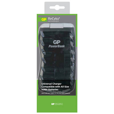 GP PB19 Universal Şarj Cihazı AA, AAA, C, D, 9V Ni-MH Piller için - 1