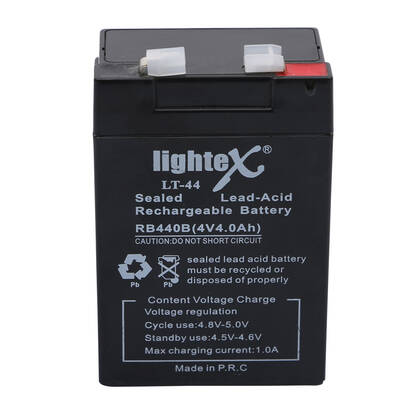Lightex LT-44 4V 4.0Ah Akü - 1
