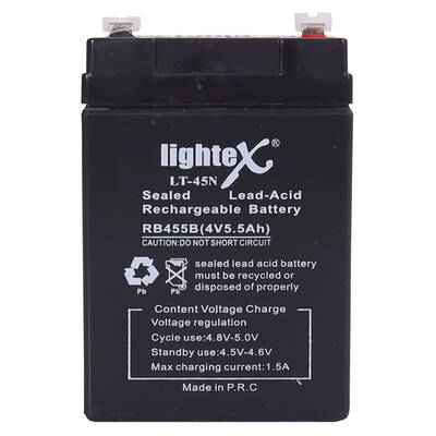 Lightex LT-45 4V 5.5Ah Akü - 1