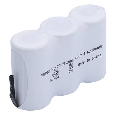 Supex 2000mAh 3'lü Süpürge Pili Yan Yana - 2