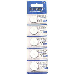 Supex Cr2032 Lityum Düğme Pil, 3 Volt, 5'li Kart - 2