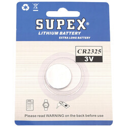Supex Cr2325 Lityum Düğme Pil, 3 Volt, Tekli Kart - Thumbnail