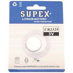 Supex Cr2325 Lityum Düğme Pil, 3 Volt, Tekli Kart - 2